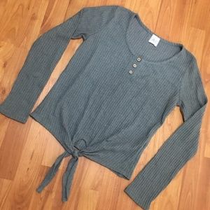 Paper Crane Ribbed top